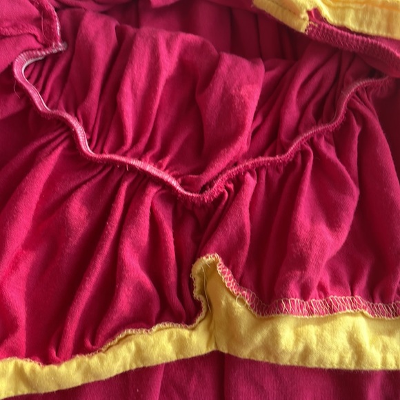 Vintage Cata Blanca hot pink and yellow babydoll top - Picture 3 of 6